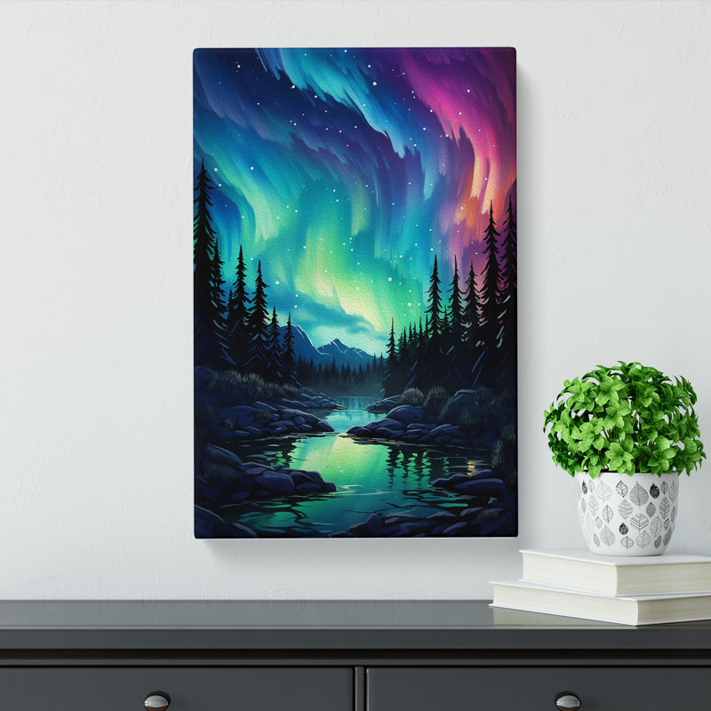 Aurora Borealis Informel - Print, 76cm H x 50cm W x 3cm D