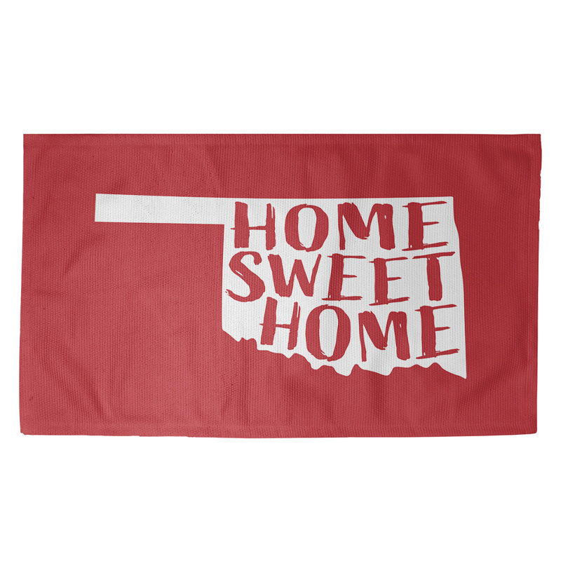 Tapis en coin rouge doux home Oklahoma, Rectangle 2 pi x 3 pi