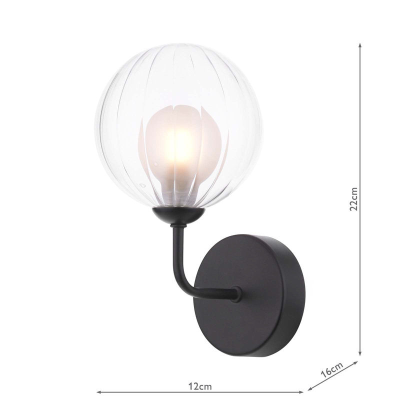 Wall Light, Matt Black