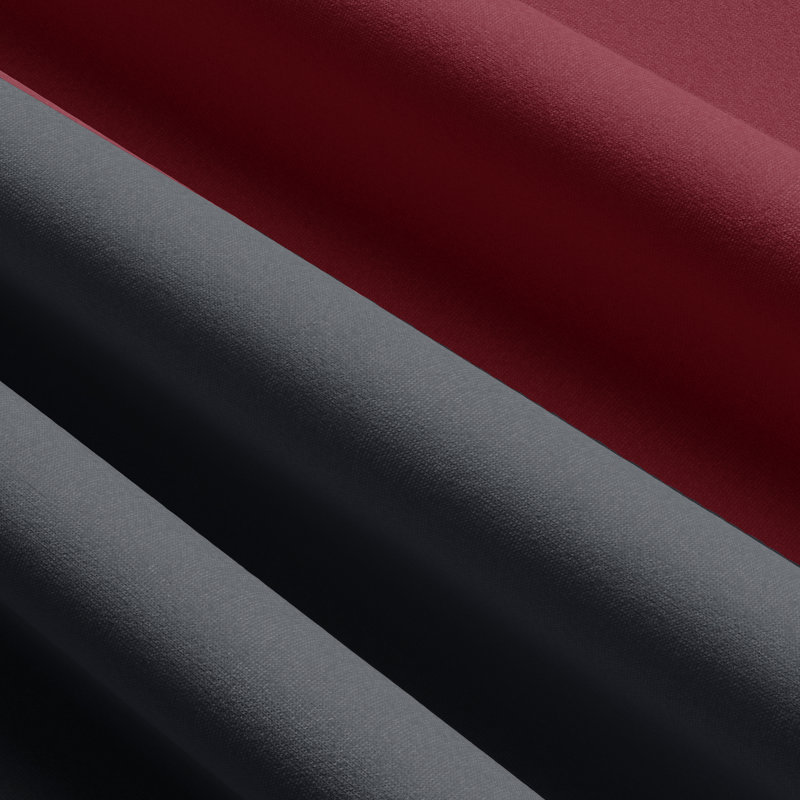 Reana Bedding, Burgundy, 135 x 200 cm - 1 Pillowcase (80 x 80 cm)