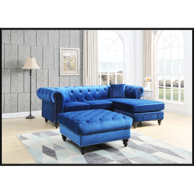 Canapé en velours de suédine Nola G0351B-SC, confortable et élégant pour les salons modernes