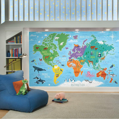 Papier peint adhésif mural World Map