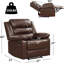 Danzo 37" W Faux Leather Recliner-88070158