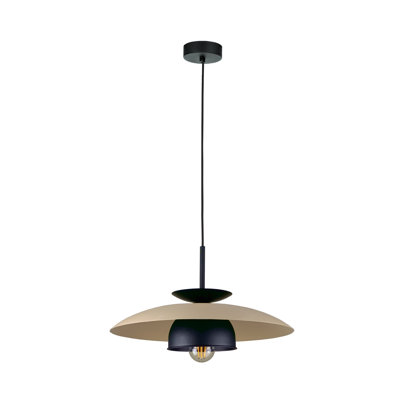 1 - Light Matte Black Dome Pendant