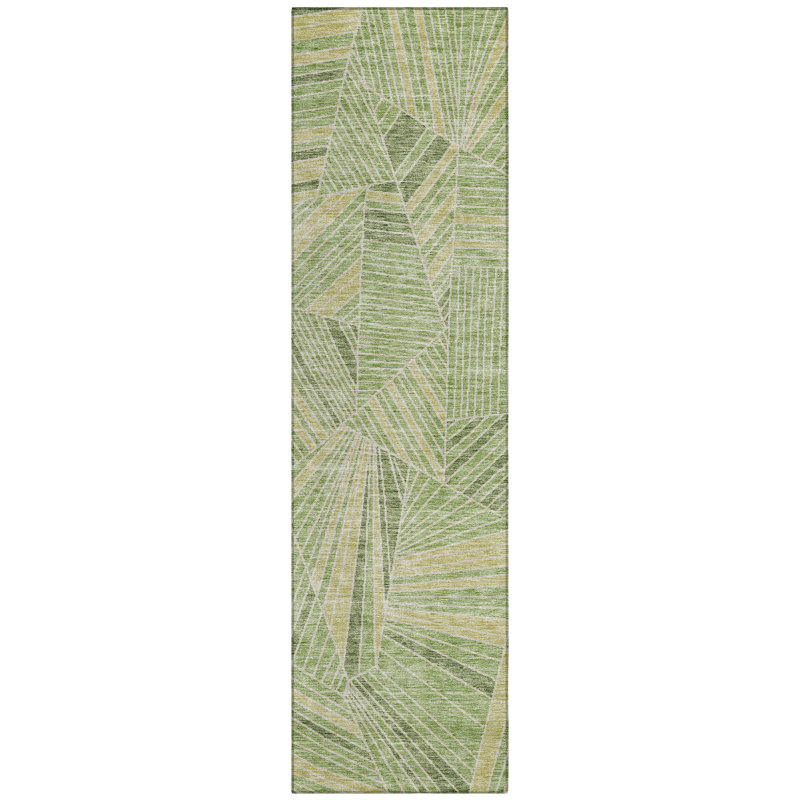 Colier Flatweave Abstract Indoor / Outdoor Rug, Runner 2'3" x 7'6"