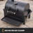 Rambler Portable Charcoal Grill with 218 sq. in. Cooking Area in Black