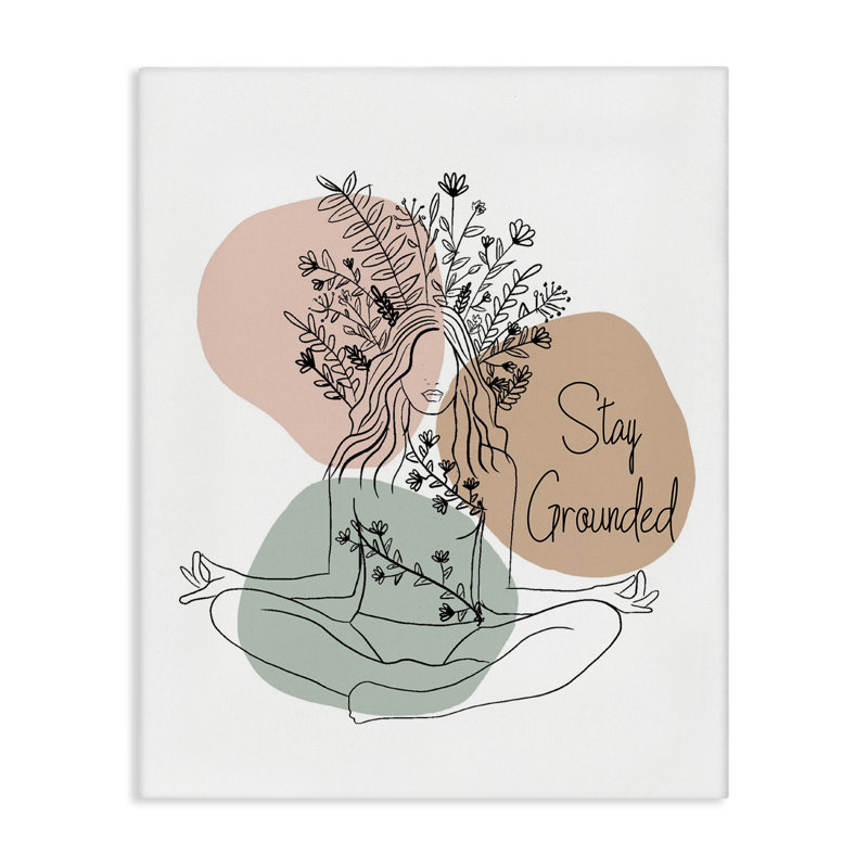 «Stay Grounded Portrait» par Chen Alyesh, H 20 po x l 16 po