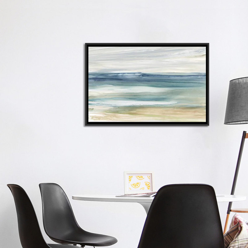 «Ocean Breeze» par Carol Robinson, reproduction d'art, H 18 po x l 26 po, Impression encadrée sans passe-partout, Noir