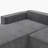 111.5"W L-Shaped Chenille Couch,No Assembly Require-664381175