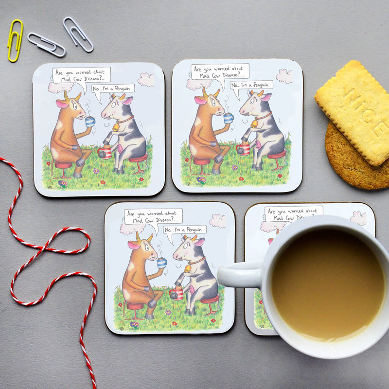 Cork 4 Piece Coaster Set