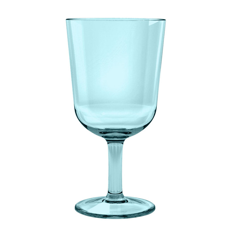 Shubhika 470ml Acrylic Stemmed Wine Glass, Aqua