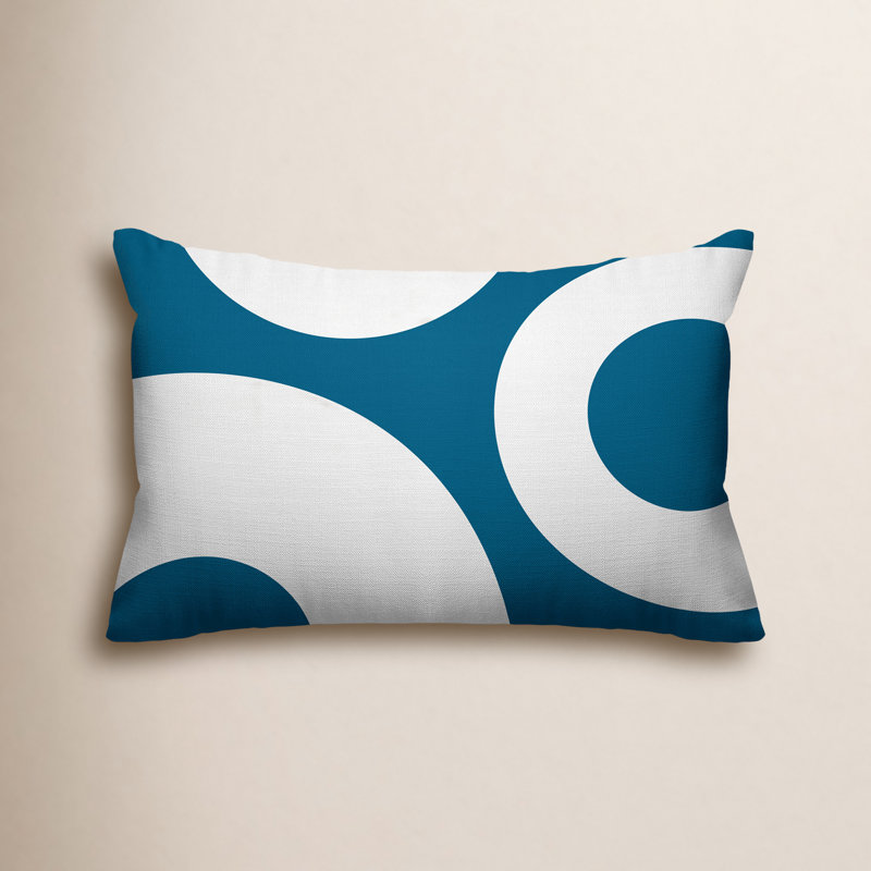 Coussin lombaire intérieur / extérieur Luella, Turquoise