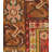 Vintage One-of-a-Kind 3'7" x 6'4" 1950s Rectangle Wool Area Rug in Beige and Red