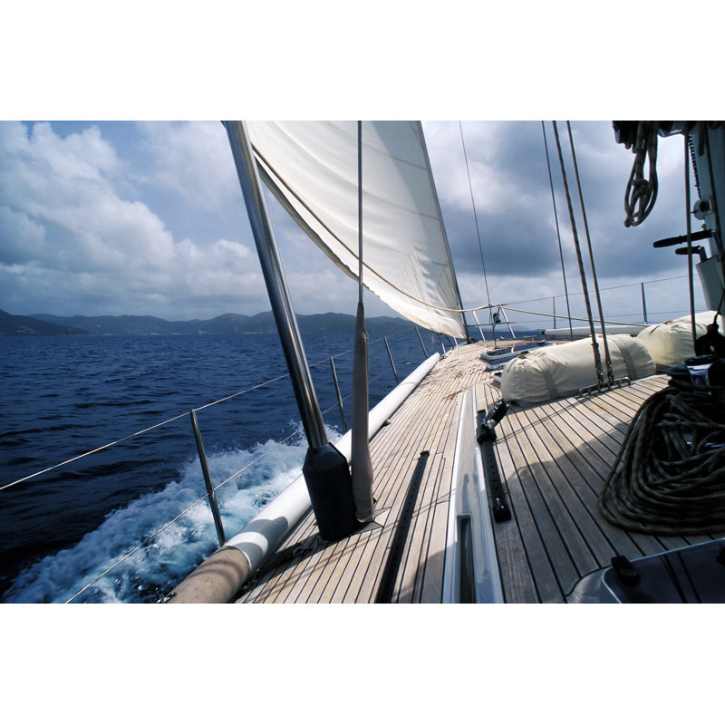 Sailing In Sea - Wrapped Canvas Print, 30cm H x 46cm W x 3.8cm D