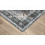 Tapis oriental antidérapant bleu / ivoire lavable à la machine Housel-809121055