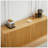 67-Inch Modern Wavy Sideboard, Curved Design Storage Cabinet, 6-Door, Multi-Functional For Various Rooms-1009670970