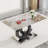 Large Rectangular Glass Dining Table(Only Table)