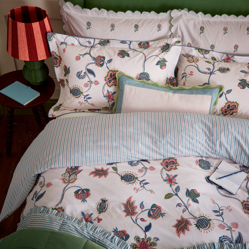 Tree Of Life Cotton Percale Duvet Cover Set, Single Duvet Cover + 1 Pillowcase