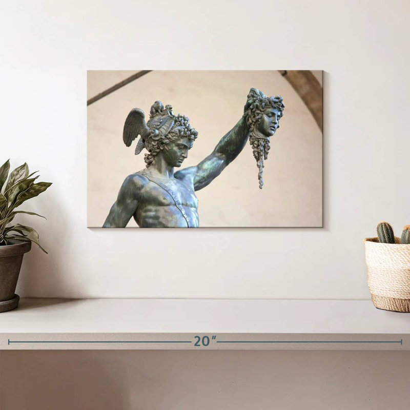 Statue Kelan Perseus et Medusa, H 8 po x l 12 po