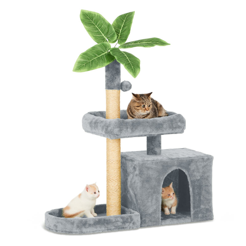 Braidyn-Drew 59'' H Cat Tree, Gray