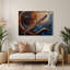 Musique, art mural noir en métal Clarinette-534331179