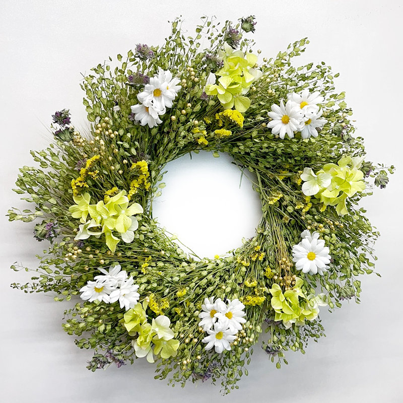 Handcrafted Dried Wreath, 22" H x 22" W x 5" D