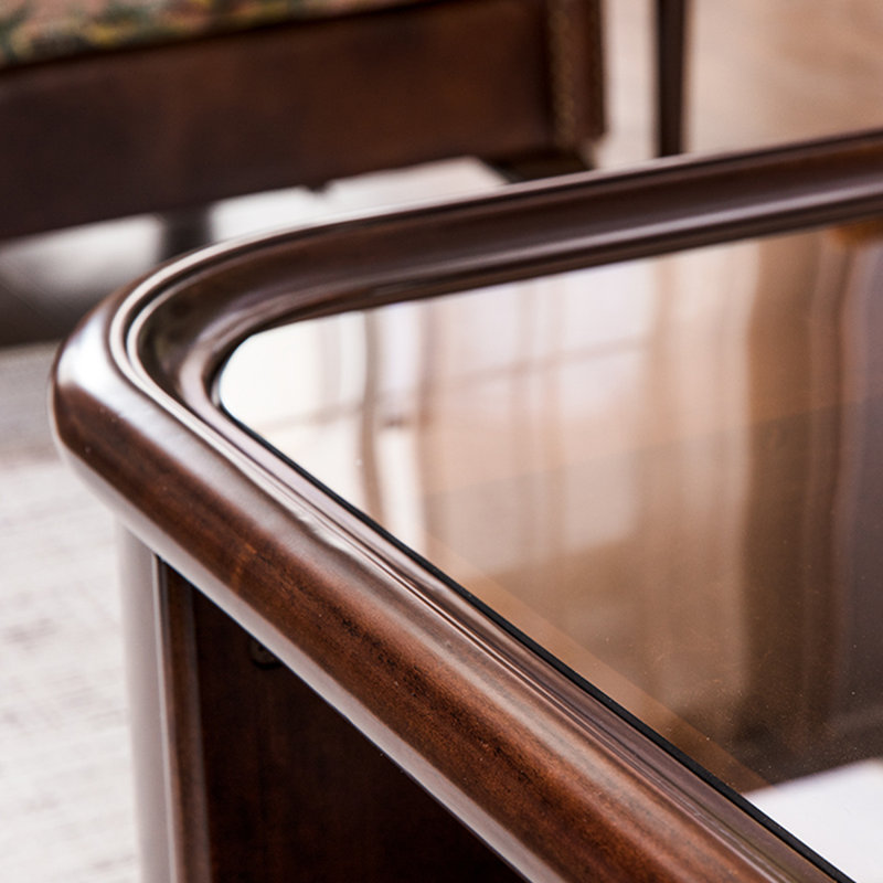 French-style solid wood coffee table