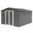 Metal garden sheds 12ftx10ft outdoor storage sheds white+Grey-118112484-118112481