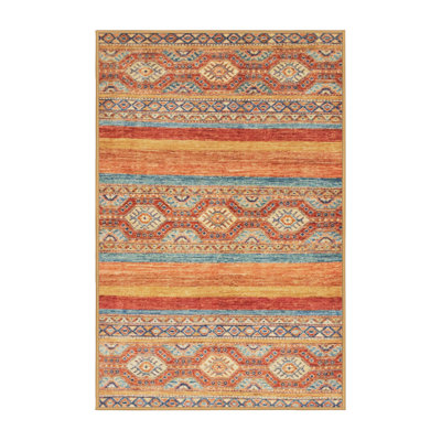Tapis décoratif multicolore à motif abstrait