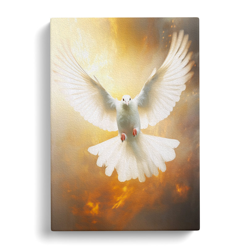 Dove Bird Conceptual - Wrapped Canvas, 50cm H x 35cm W x 3cm D
