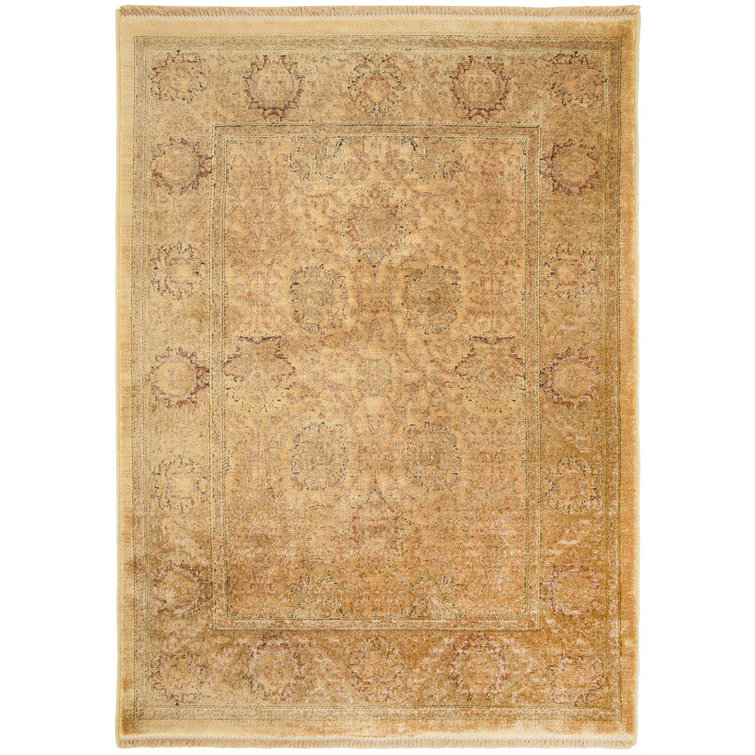 Williston Forge Kammie Gold Vintage Indoor Rug