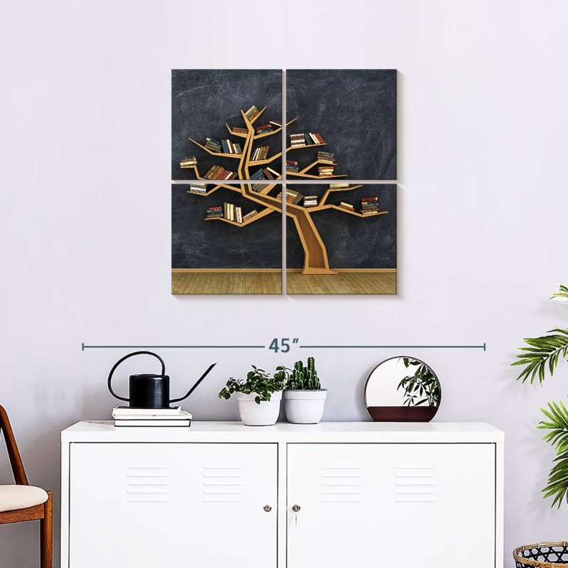 Tree Bookshelf, 26" H x 26" W