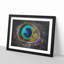 Delicate Peacock Feather - Picture Frame Graphic Art Print on MDF-56708919-56708918