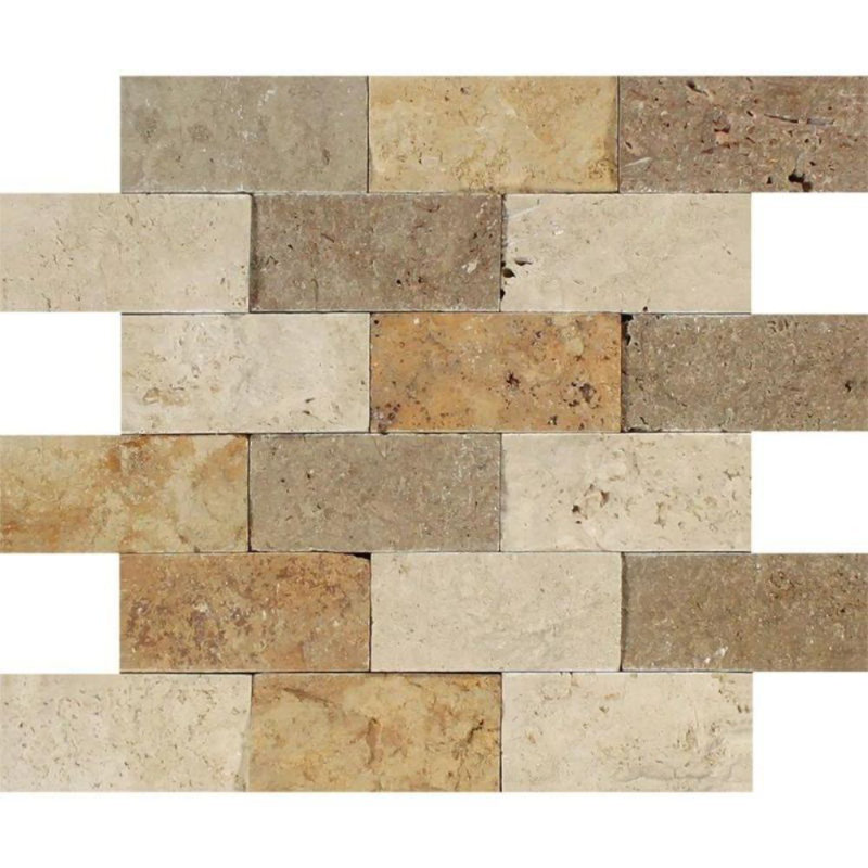 2 in. x 4 in. Honed Stone Tile