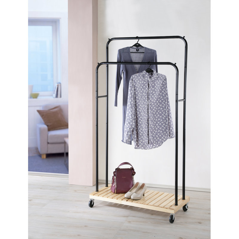 Porte-vêtements en métal et métal 36 po Patryk