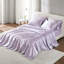 Draps de lit de luxe en satin King - Infroissables et élégants, compatibles avec un matelas de 40 cm (16 pouces), 1 drap plat, 1 drap-housse et 4 taies d'oreiller, texture douce, protection des cheveux, ensemble de draps, ajustement parfait, toucher agréable.