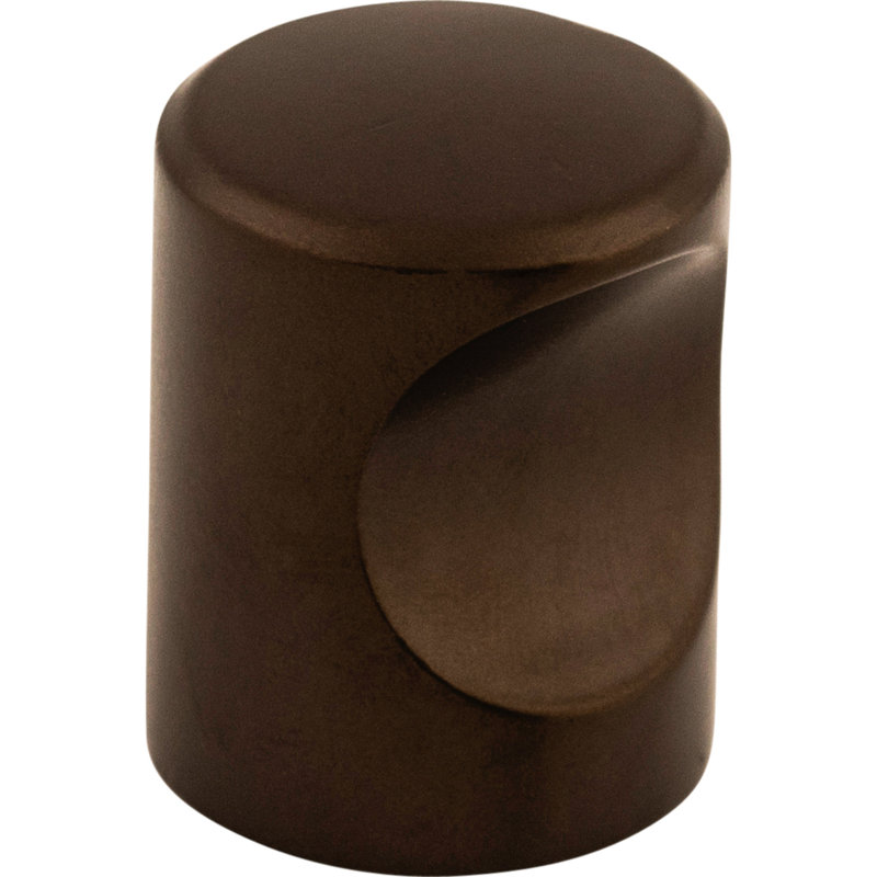 Indent 3/4" Diameter Round Knob, Oiled Rubbed Bronze