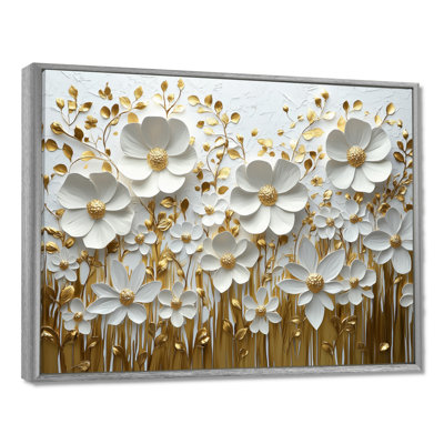 Moriani Widlflowers Golden Creamy Blossoms In The Spring III - Wildflowers, art mural
