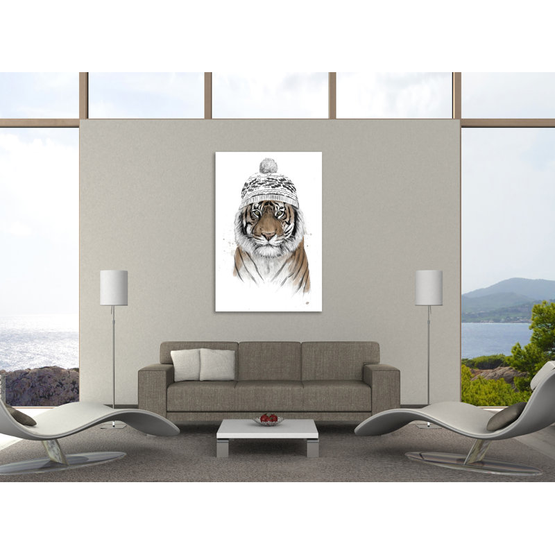 " Siberian Tiger " by Balazs Solti, 36" H x 24" W x 1.5" D