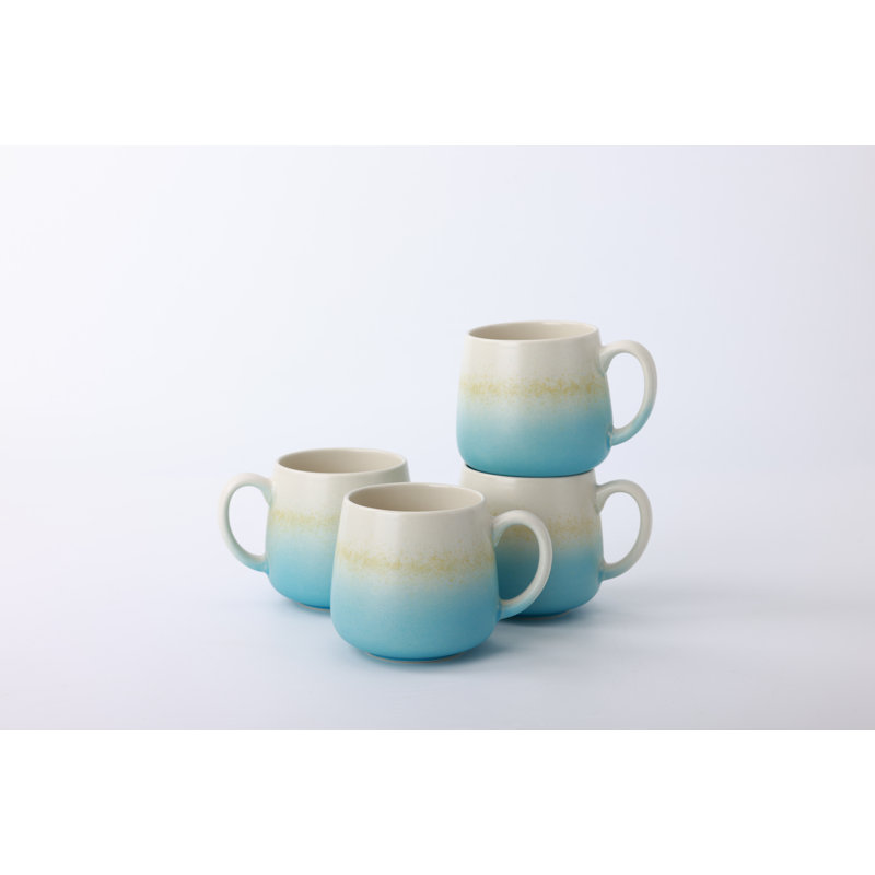 Ensemble de tasses à café 8 oz en grès 8 oz, 8oz, Blue