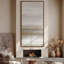 Grande toile murale encadrée, impression de paysage abstrait minimaliste - 60 po x 30 po-2123667009-2123667012