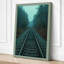 Rails Through Winter Forest Scandinavian - Wrapped Canvas-278814562-278814573