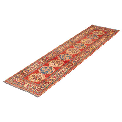 Tapis de couloir unique en laine noué à la main 2 pi 9 po x 9 pi 11 po nouvel âge Afshar