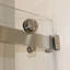 Porte de douche coulissante double sans cadre l 55 à 59 po x H 72 po, nickel brossé, verre trempé transparent de 8 mm, revêtement Nano facile à nettoyer | Idée de cadeau-121650337