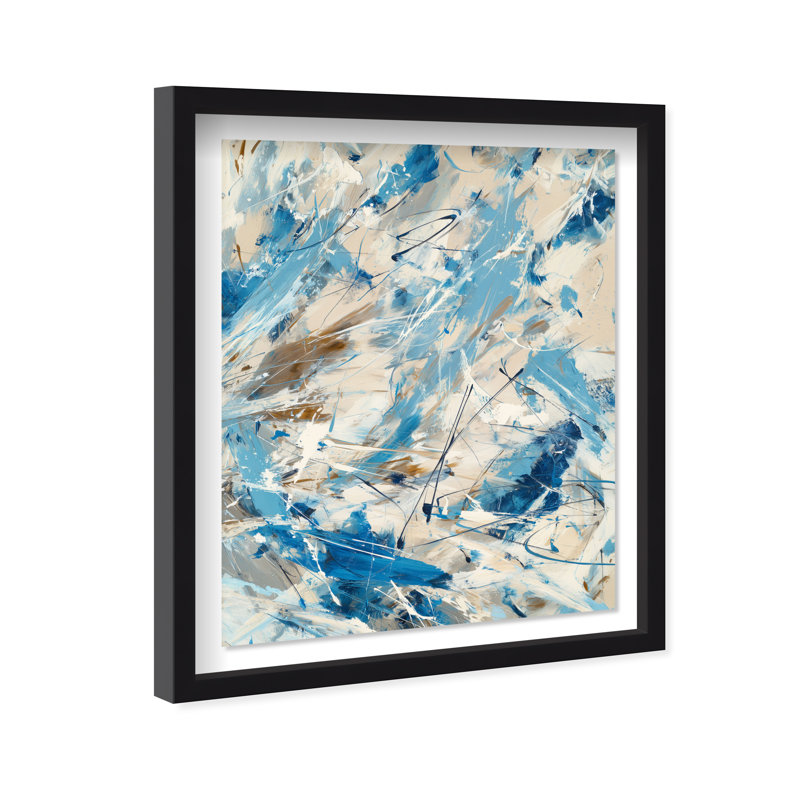 Terra Torrent II Framed Graphic Art, 25.5"H x 31.5"W, White Shadowbox