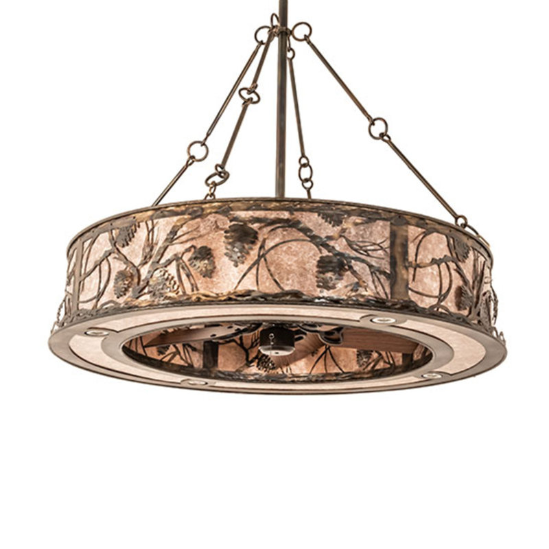 Whispering Pines Downrod Ceiling Fan