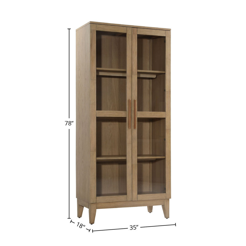Malone Solid Wood Accent Cabinet