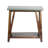 Brookside Modern Beach House Wooden Metal Concrete Coating Console Media Table With An Open Shelf-2100773440