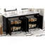 Ensemble de meuble-lavabo 72 po avec lavabos doubles (séparés), lavabos doubles en céramique, portes à fermeture en douceur et tablette réglable - Armoire de rangement espresso rétro pour une organisation élégante de la salle de bain