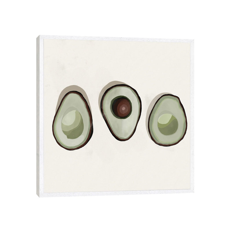 Avocados by Bria Nicole - Print on Canvas, 66.04 cm H x 66.04 cm W, White Framed Canvas